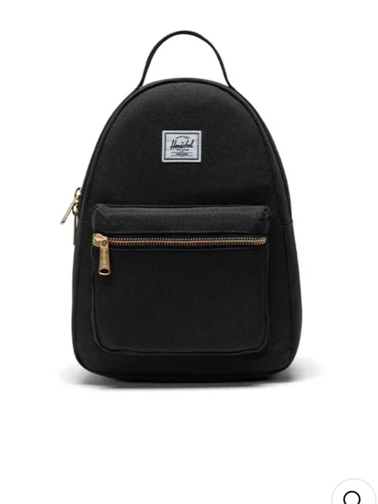Handbags - Hershel Black Mini Backpack with Cassic Striped lining